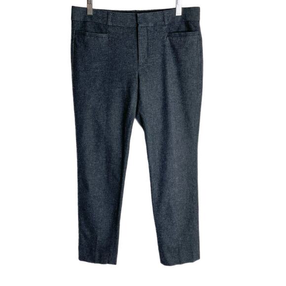 Banana Republic Women's Brushed Sloan Trouser Pants Size 4 Gray Skinny Slim Leg - Picture 1 of 9